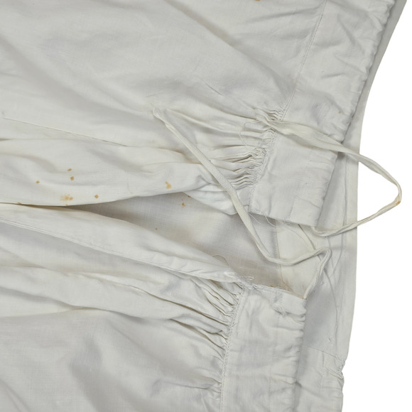 Antique c. 1905 white embroidered linen bodice skirt petticoat Volup - Picture 16 of 16